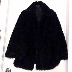 Vintage Vegan Mongolian Fur Coat